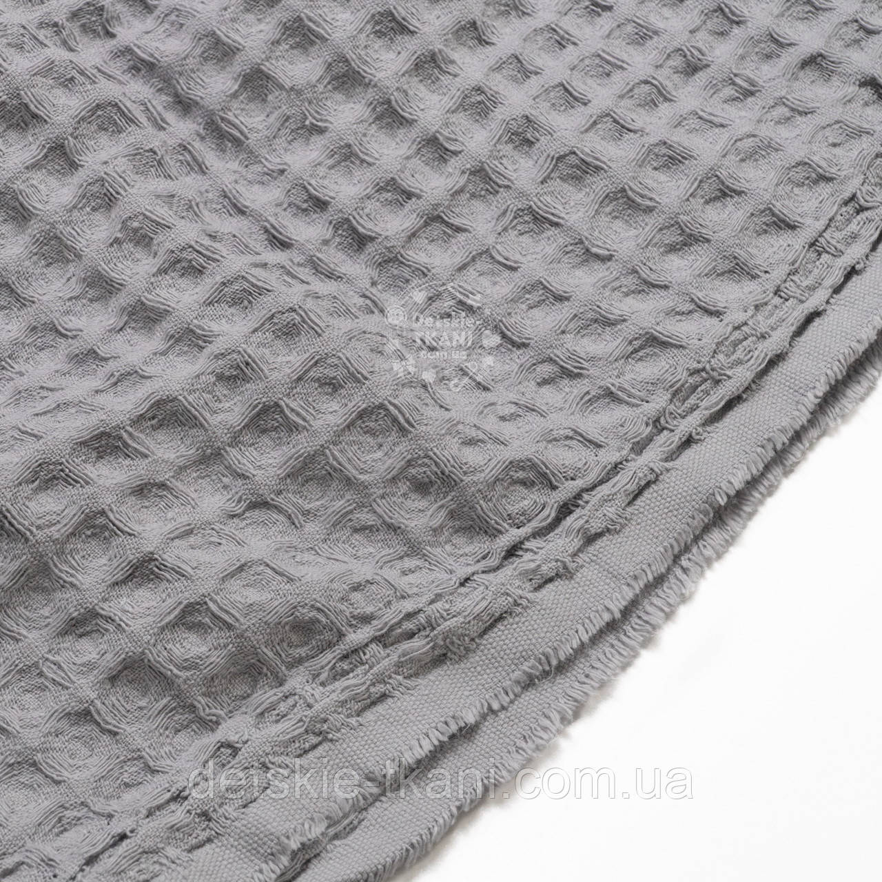 Велика грецька вафелька, колір середньо-сірий, ширина 240 см, фото 1