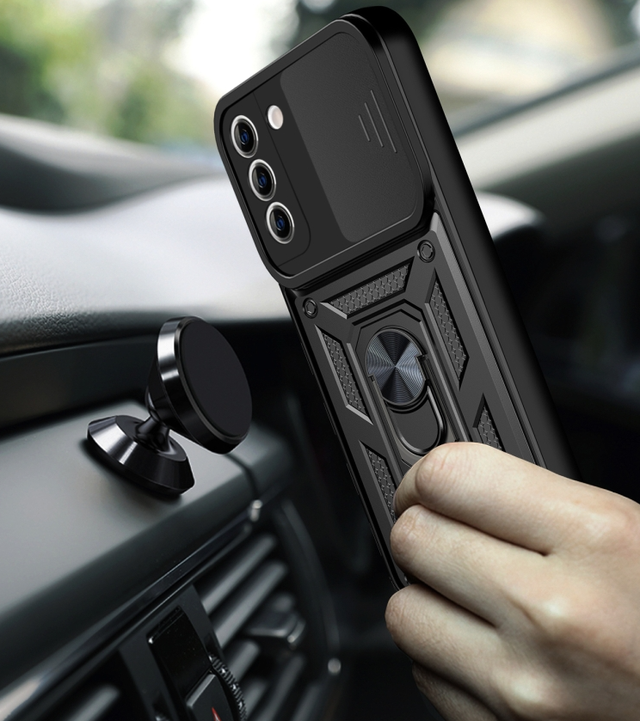 Ударостійкий чохол Camshield Serge Ring for Magnet для Samsung Galaxy S21 (SM-G991U) / S30