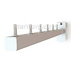 Кронштейн прямий L 300мм №4 в торговельну сітку, кв 15х15мм, білий. Флейта – дудка, навіс для вішало, фото 3