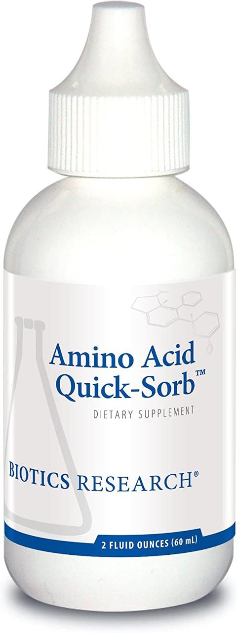Biotics Research Amino Acid Quick-Sorb / Дев'ять L-амінокислот у вільній формі 60 мл