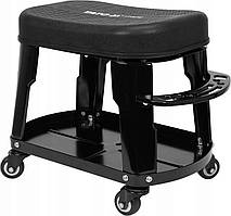 Табурет на 4 колесах зі знімним сидінням YATO до 140 кг
