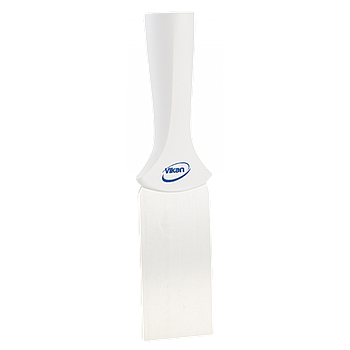 Скребок Vikan з нержавіючої сталі та різьбовою ручкою 50 мм білий