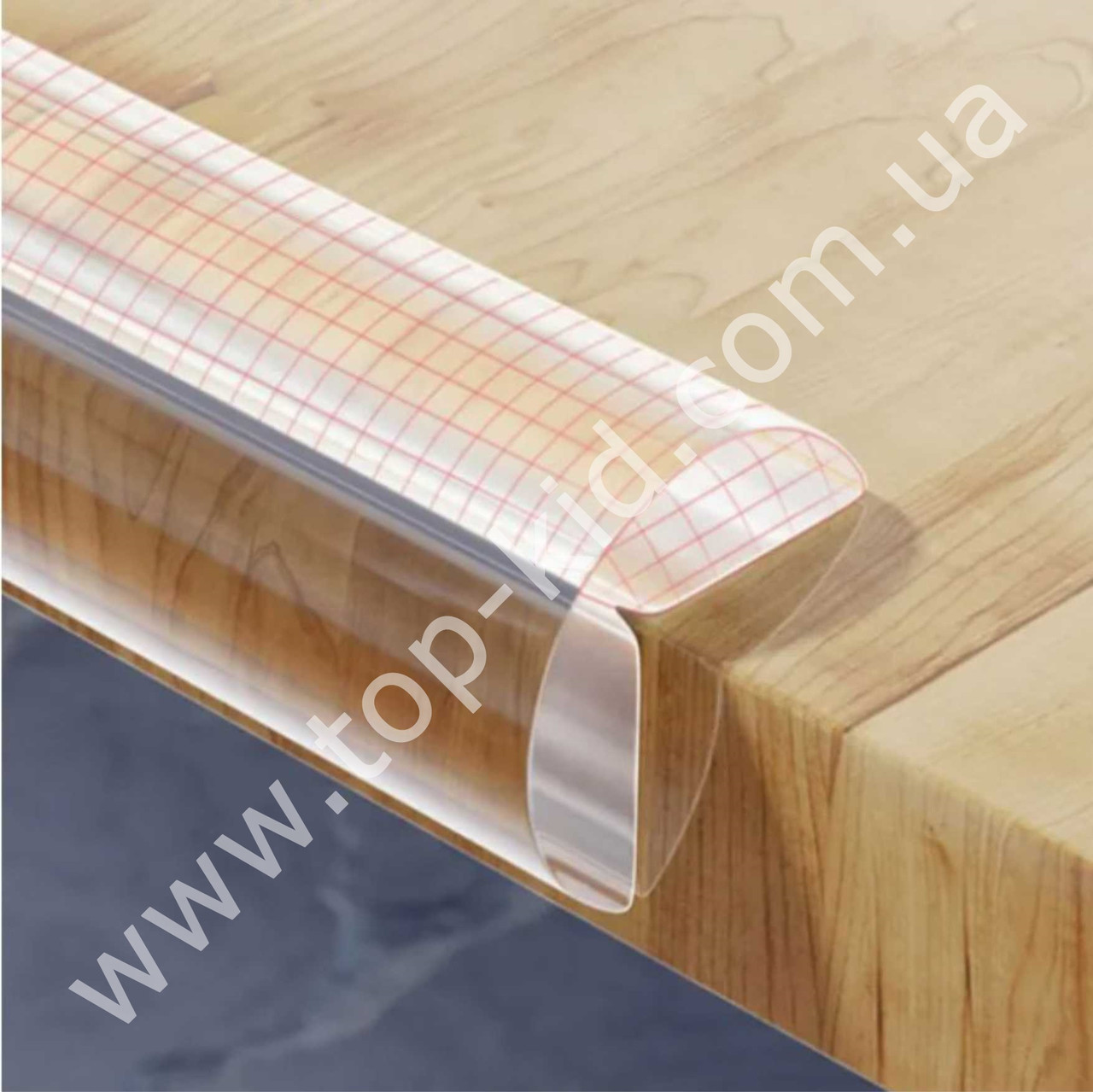 Защитная прозрачная силиконовая лента на углы мебели 2м х 15мм складная - фото 2 - id-p1781963257