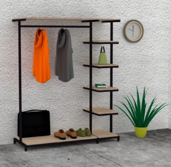 Стійка для одягу в стилі Лофт SDL12