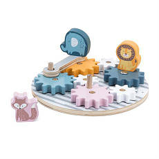 Дерев'яний ігровий набір Viga Toys PolarB Шестерні зі звірятами (44006), фото 4