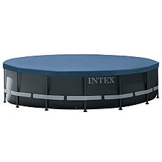 Збірний каркасний басейн Інтенекс для дому та дачі, Intex 26326 ULTRA XTR 488*122 см, сходи, тент, насос, фото 5