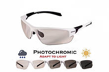 Окуляри фотохромні (захисні) Global Vision Hercules-7 White Photochromic (clear), фотохромні прозорі в білій оправі