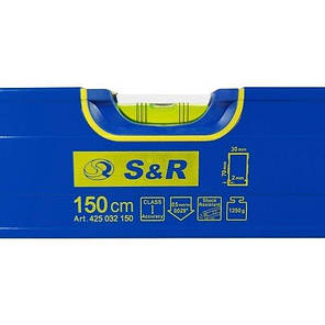 Ручний рівень S&R 150 см., фото 3