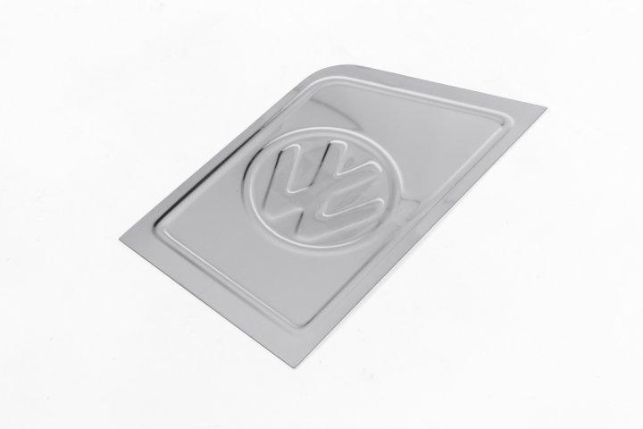 Накладка на люк бензобака Carmos з логотипом Volkswagen T5 Transporter 2003-2010 Сріблястий (KG-6542), фото 1