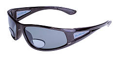 Окуляри біфокальні поляризаційні BluWater Bifocal-3 (+2.5) Polarized (gray) (чорна біфокальна лінза з діоптріями)