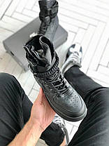 Чоловічі Кросівки Nike Air Force 1 Special Field High Black / Найк Аїр Форс 1 Спешал Філд Високі Чорні, фото 3