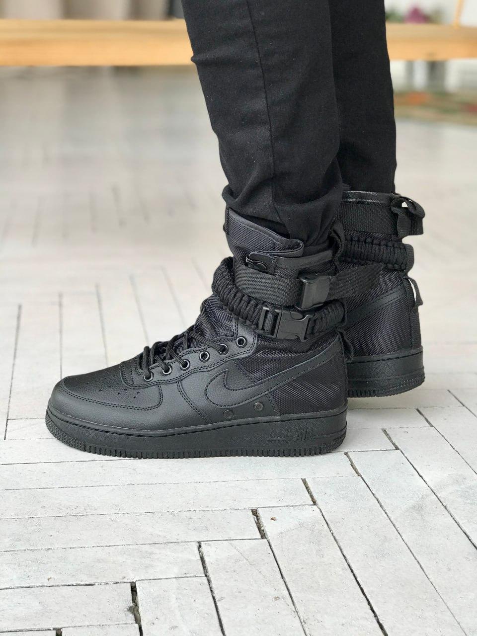 Чоловічі Кросівки Nike Air Force 1 Special Field High Black / Найк Аїр Форс 1 Спешал Філд Високі Чорні
