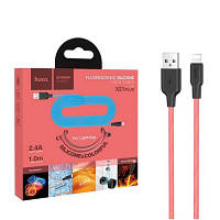 Кабель Hoco X21 Plus Silicone USB - Lightning 2.4A/1m
