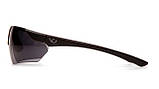 Захисні окуляри Venture Gear Tactical Drone 2.0 Black (gray) Anti-Fog, сірі в чорній оправі, фото 4
