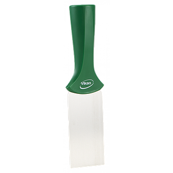 Скребок Vikan з нержавіючої сталі та різьбовою ручкою 50 мм зелений