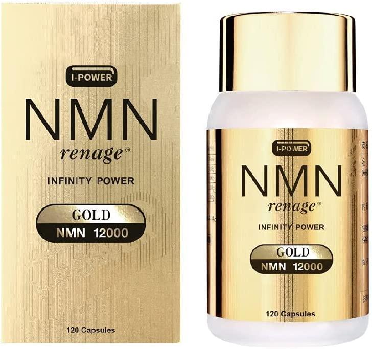 NMN Renage Infinity Power Gold 10500, продукт з омолоджуючою дією з нікотинамідом, 105 капсул, фото 1