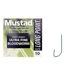 Гачок Mustad Bloodworm 60015GR/LP240 №10(10)* (160471)