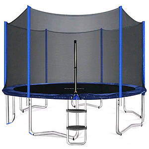 Дитячий батут на пружинах з сіткою 144" дюйма (діаметр 366см) RJ-0088-1