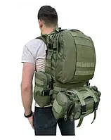 Военный рюкзак Ranger 50L 4в1 Мультикам, ВСУ тактический военный рюкзак с креплением MOLLE Олива