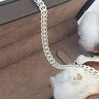 Серебряный браслет плетение Венеция, легкий 18.5 см