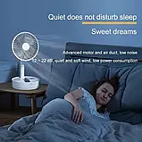 Вентилятор P11 акумуляторний 7200MAh (до16 годин) з пультом, з обертанням, підлоговий/настільний, таймер USB, фото 5