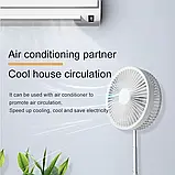 Вентилятор P11 акумуляторний 7200MAh (до16 годин) з пультом, з обертанням, підлоговий/настільний, таймер USB, фото 6