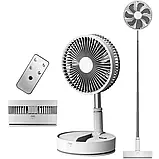 Вентилятор P11 акумуляторний 7200MAh (до16 годин) з пультом, з обертанням, підлоговий/настільний, таймер USB, фото 9