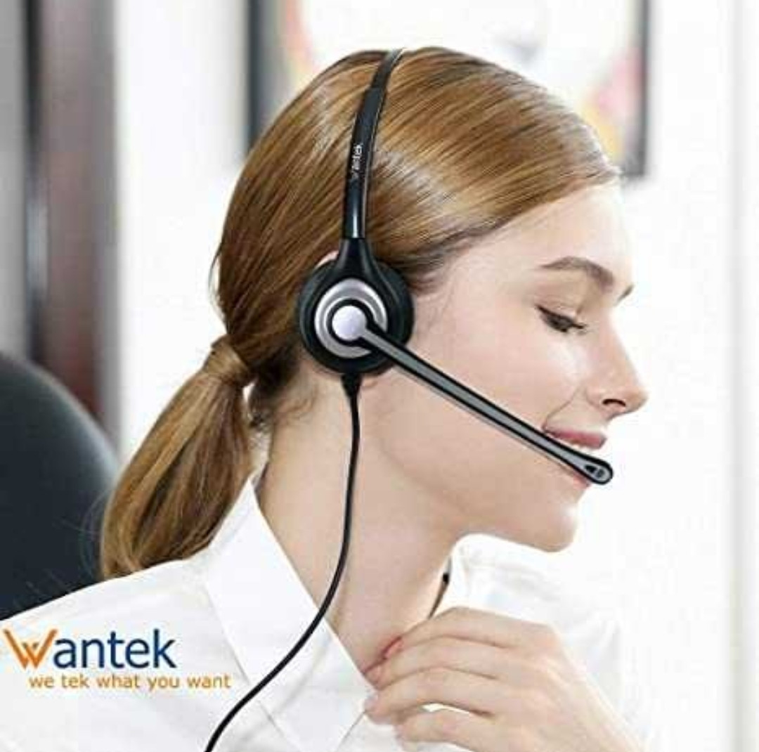 Наушники для колл-центра WANTEK A602 (call center) Гарнитура для центра ...