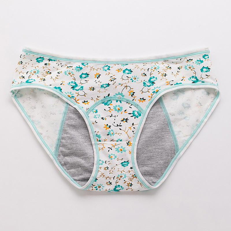 Фізіологічні труси для менструації Flower Зелений XS, фото 1