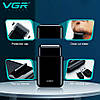 Портативна електробритва (шейвер) VGR Men`s Shaver Black V-390, фото 7