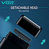 Портативна електробритва (шейвер) VGR Men`s Shaver Black V-390, фото 5