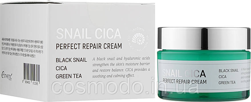 Відновлюючий крем з муцином равлика Esthetic House Snail Cica Perfect Repair Cream