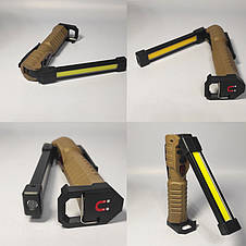 Ліхтар кемпінг WL-08-XPE+COB (white+yellow+red), power bank, магніт, затискач, гак, фото 3