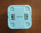 Вимикач накладний одинарний LEMANSO Нота білий LMR2301 10 А 250 V IP20, фото 8