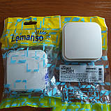 Вимикач накладний одинарний LEMANSO Нота білий LMR2301 10 А 250 V IP20, фото 9