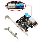 Контроллер PCI Express USB 3.0 (2 порта + выход на переднюю панель)