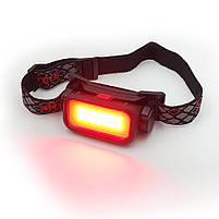 Налобний ліхтарик BL-008 (813) COB + Red, фото 4