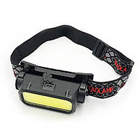 Налобний ліхтарик BL-008 (813) COB + Red, фото 3