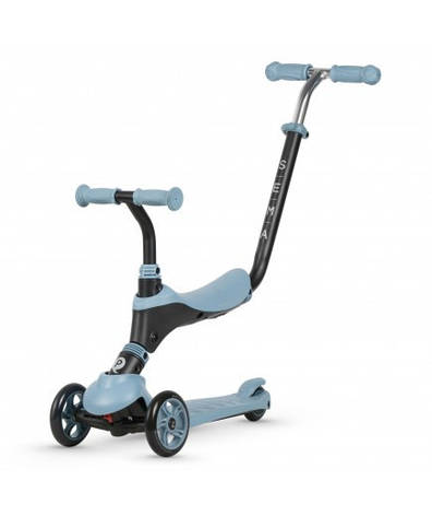 Самокат Qplay триколісний дитячий 2 в 1 Sema Blue, фото 1