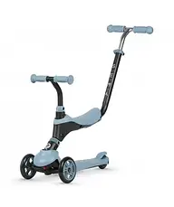 Самокат Qplay триколісний дитячий 2 в 1 Sema Blue, фото 5