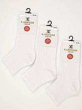 Жіночі середні шкарпетки Kardesler стрейчеві для діабетиків ароматизовані однотонні 36-40 12  пар/уп білі