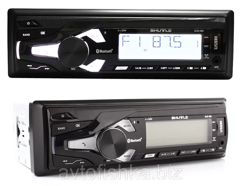 Автомагнітола в машину із Bluetooth Shuttle SUD-389. Магнітофон для авто, фото 1