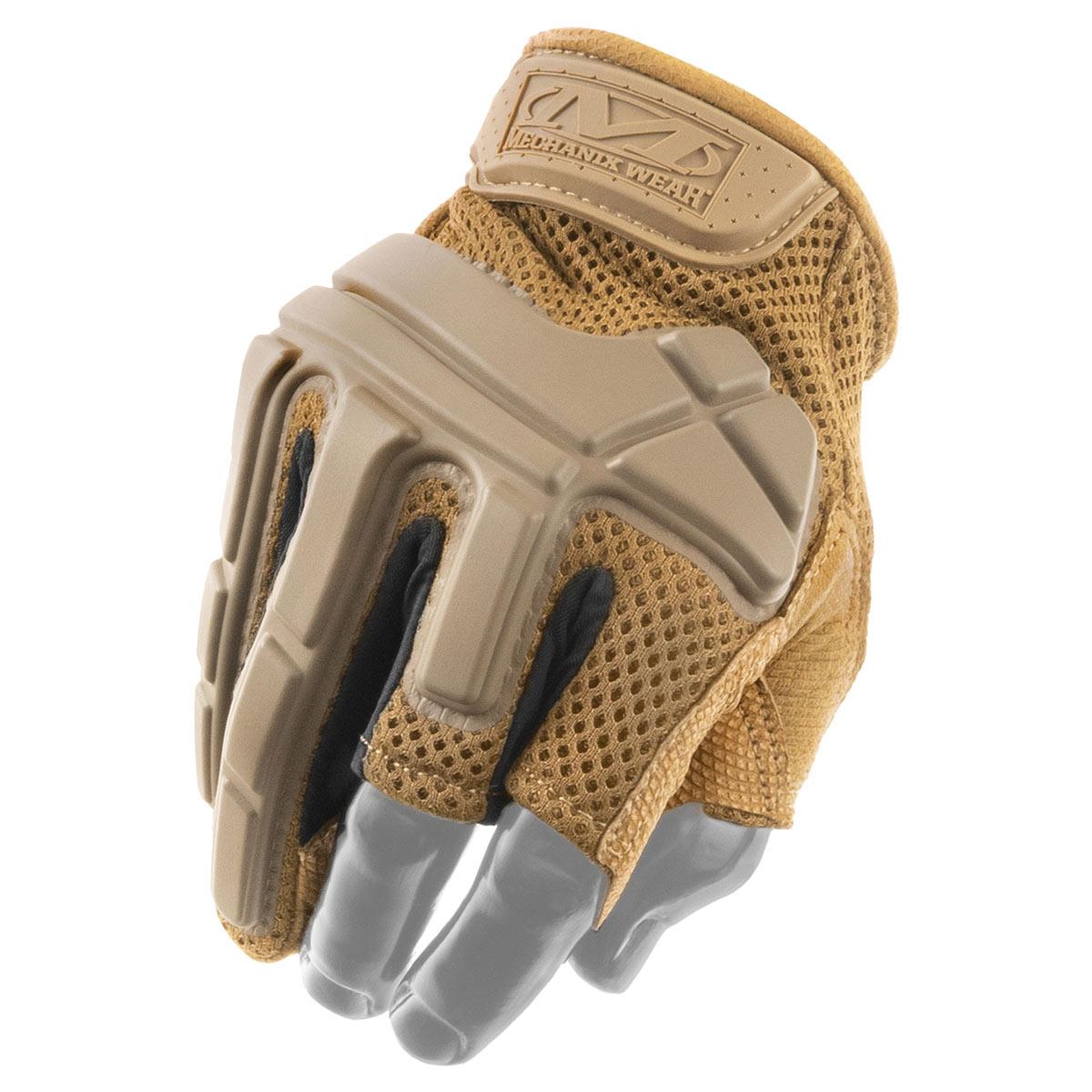 Рукавички тактичні без пальців Mechanix Wear M-Pact Partial Finger Coyote MPTPF-72