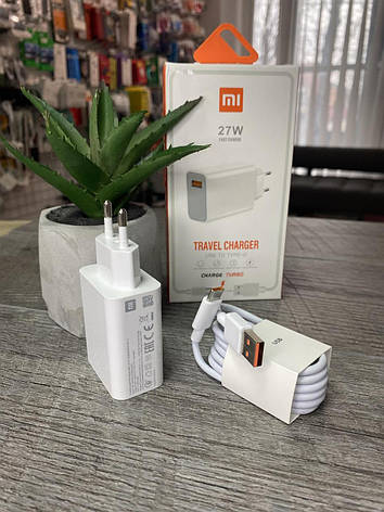 Зарядний пристрій для Xiaomi 27W + Кабель Type C (MDY-10-EL), фото 1