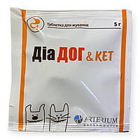 Таблетка кошкам и собак для устранения расстройств пищеварительного канала Диа Дог & Кет 1 таблетка на 20 кг