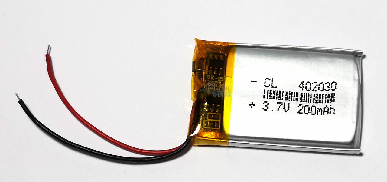 Акумулятор з контролером універсальний 30*20*4mm (Li-ion, 3.7V, 402030, 200mAh)