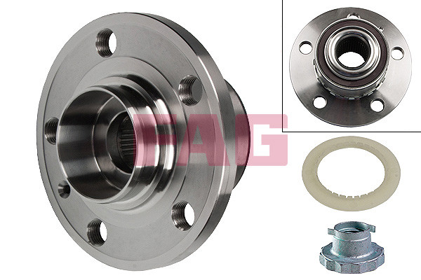 Ступиця FAG 713 6104 70 SKODA FABIA I, FABIA II, FABIA III; FRONT (L/R) (W ABS, W SERVOMOTOR); BRAKES: FS III/
