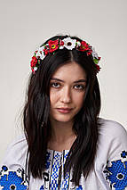 Обруч "Червоно-білі маки", фото 3