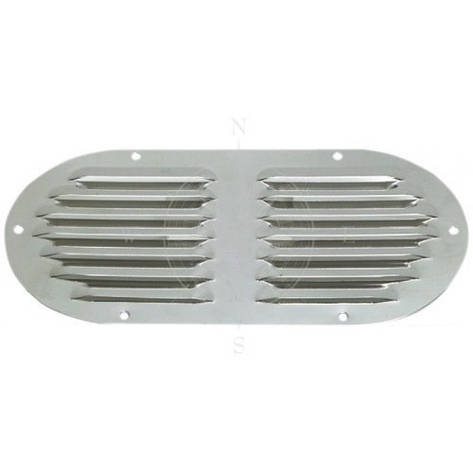 Решітка вентиляційна для катера 128х235 мм неіржавка сталь Osculati., фото 1