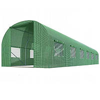 Садовая теплица парник с окнами 18м2 Plonos 6х3х2м зеленая Б0879-2